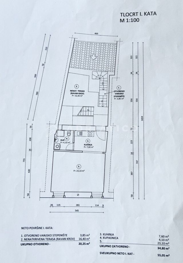 Vodnjan Zentrum, Istrien – Haus mit Gewerberaum, 243 m² — Grundriss 2
