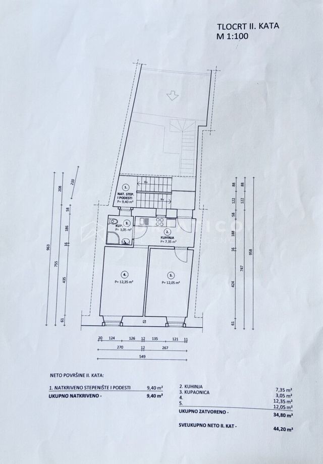 Vodnjan Zentrum, Istrien – Haus mit Gewerberaum, 243 m² — Grundriss 3