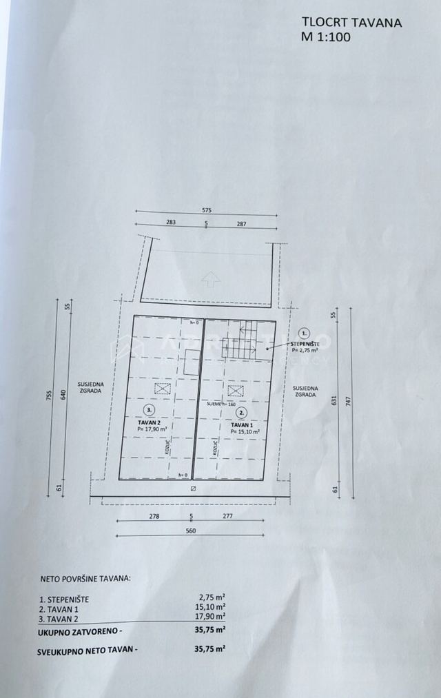 Vodnjan Zentrum, Istrien – Haus mit Gewerberaum, 243 m² — Grundriss 5