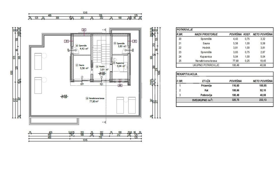Poreč, Istria – Luxury Villa with Pool and Sea View — floor plan 5