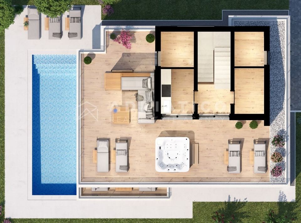 Poreč, Istria – Luxury Villa with Pool and Sea View — floor plan 6