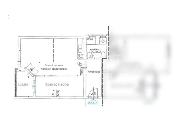 Rovinj, Istrien–Wohnung nur wenige Schritte vom Stadtzentrum entfernt — Grundriss 1
